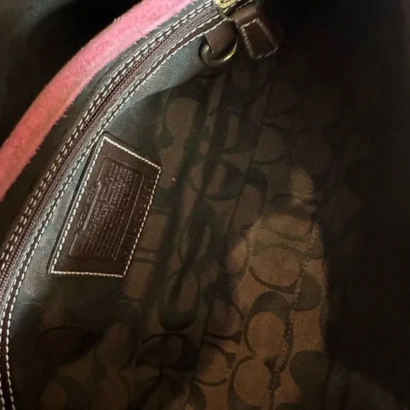 Vintage coach bag, beautiful suede - Picture 8 of 10